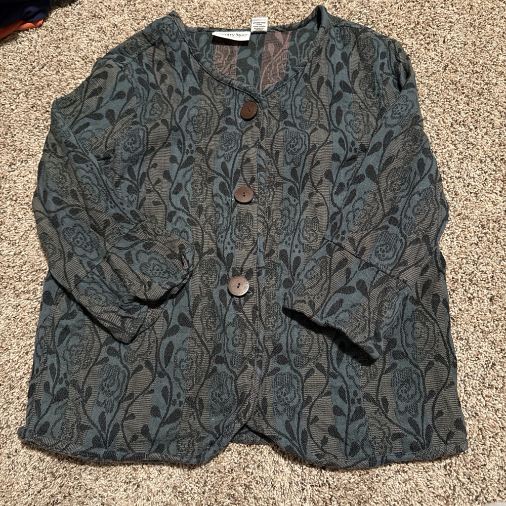 Floral Button-Up Jacket